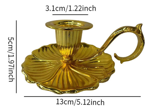 Porta-velas Cônico Retrô, Suporte Portátil Para Velas,
