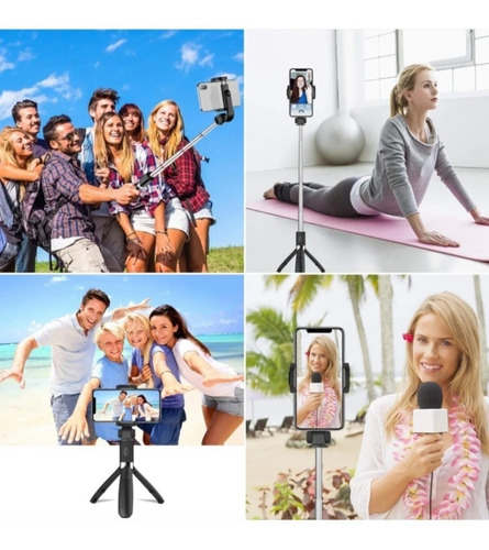 Selfie Stick, Tripié Y Control Bluetooth 3 En 1 Para Celular