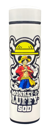 Termo Monkey D. Luffy One Piece Personalizado Nombre 500 Ml