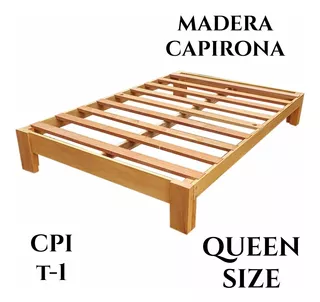 Tarima Queen Size, Madera Capirona,modelo Cpi T-1