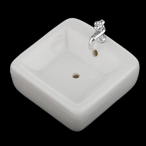 Modelo De Lavabo De Baño De Lavabo Cuadrado De Cerámica En