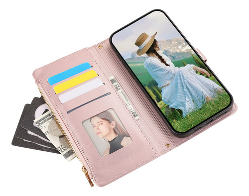 Funda Para Oppo A72 5g/a73 5g/a53 5g, Funda Protectora Tipo Cartera, Tarjetero, Bolso De Mano Con Cremallera
