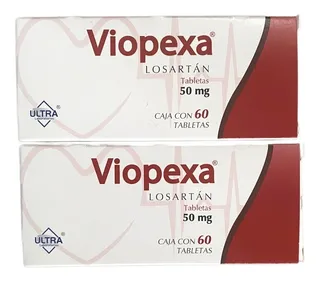 Dos Cajas De Vipexa Losartán 50mg 60 Tabletas