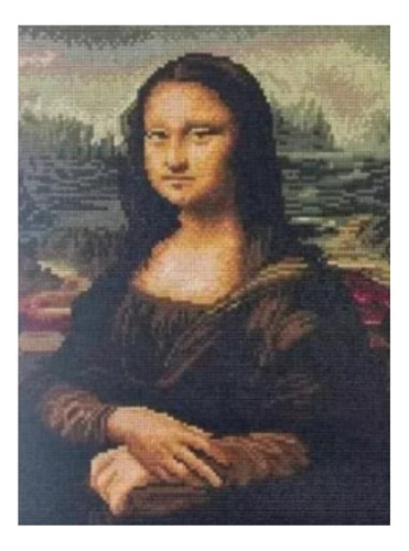 C Kit Pintura Diamante 5d 30x40 Mona Lisa Puzzle Wg