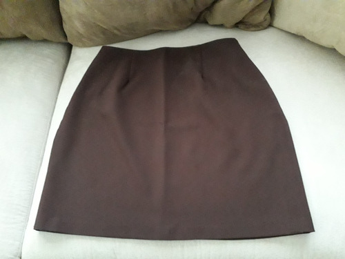 Falda Corta Dama Color Marron, Comprada En Usa! Oferta!