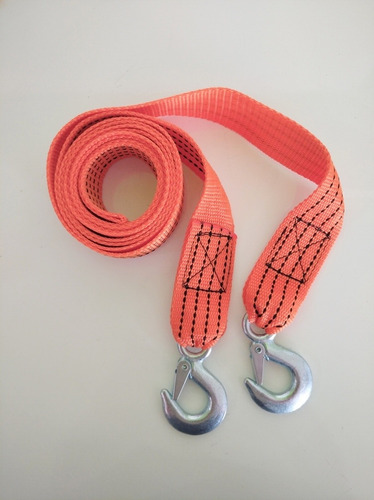 Imagen 7 de 9 de Eslinga Plana Remolque Tela 3mts X2´´50mm Gancho C Ap21