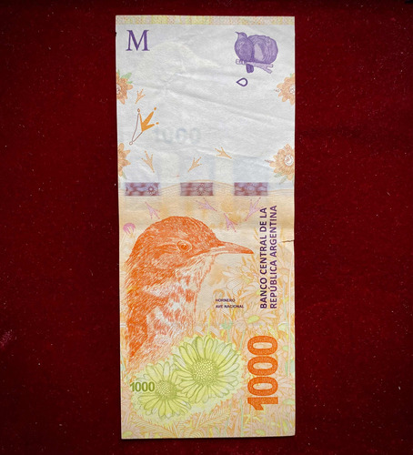 Billete 1000 Pesos Error De Impresion Sin 1000 Verde (Usado)