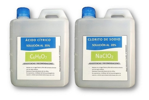 Clorito Kit Generador | 1000ml Cada Uno - mL a $45