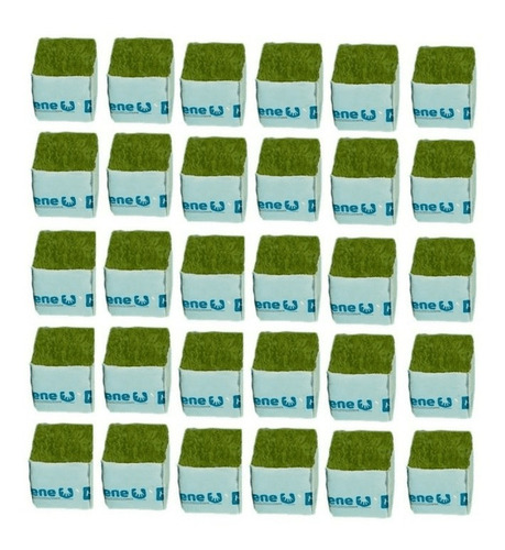 Imagem 1 de 5 de Cultilene Wool Block (bloco De Lã De Rocha) - 30 Un De 4x4cm