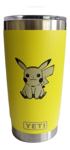 Excelente Termo Yeti Con Grabado Fig Pikachu, Tumbler 20 Oz.