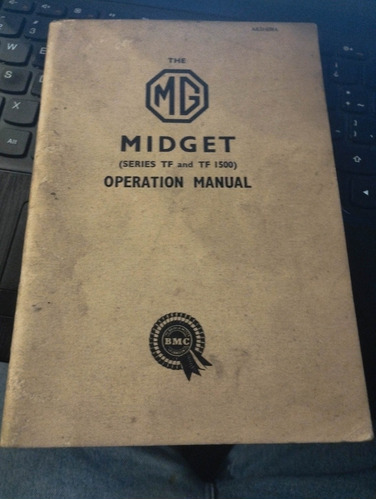 Manual De Propietario Mg Midget  Tf Impecable Original 