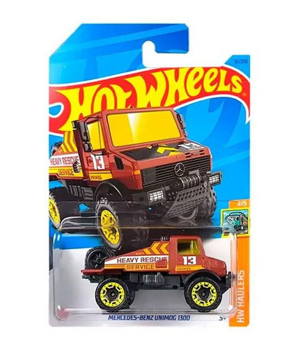 Hot Wheels # 4/5 - Mercedes Unimog 1300 - 1/64 - Hkh26