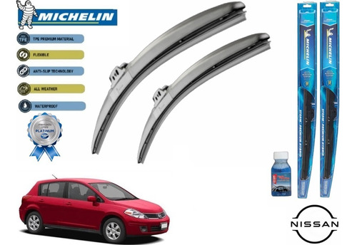 Par Plumas Limpiabrisas Nissan Tiida Hb 2012 Michelin