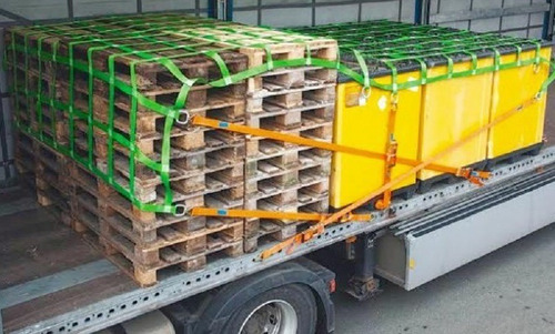 Rede Tela Segurança De Carga Caminhão 3x3 Mts Cinta De 50mm