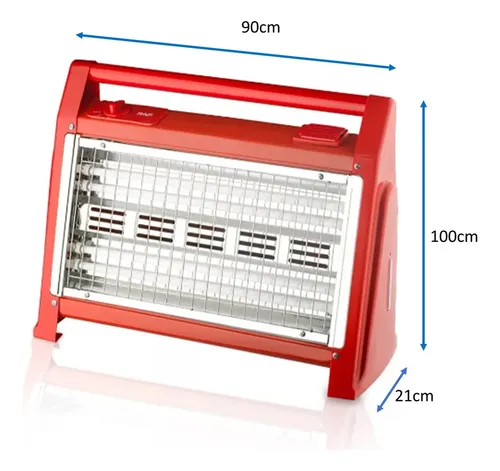 Calefactor Eléctrico Cuarzo Raf 2400w Estufa Eléctricar