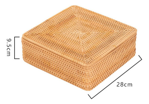 Cesta De Mimbre, Cesta Para Servir, Estante De