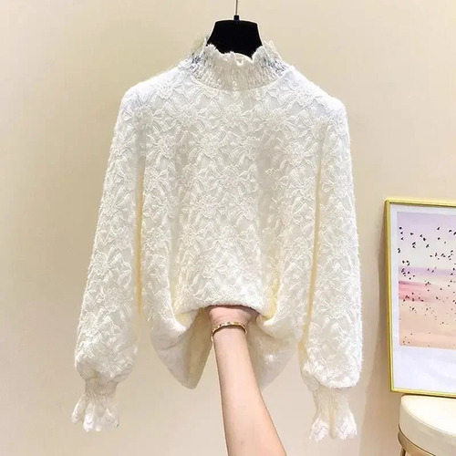 Top De Encaje Térmico Para Mujer De Talla Grande