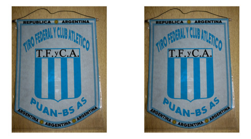 Banderin Mediano 27cm Tiro Federal Club Atletico Puan