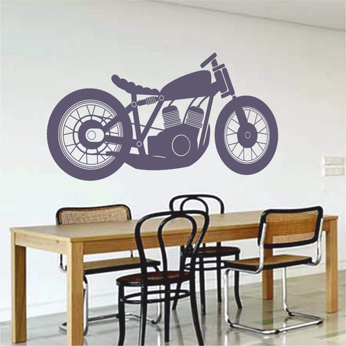 Vinilo Decorativo Moto Comedor Pared Mas Diseños 4u