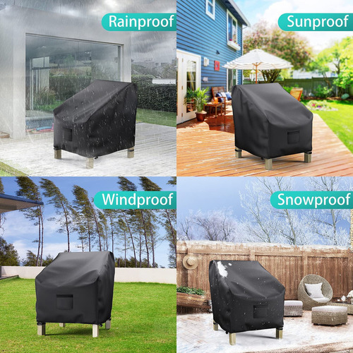 Mz Fundas For Sillas De Patio Impermeables For Muebles 2 Pcs