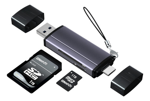 2 En 1 Typec Y Lector De Tarjetas Sd Usb 3.0, Lector De Tarj