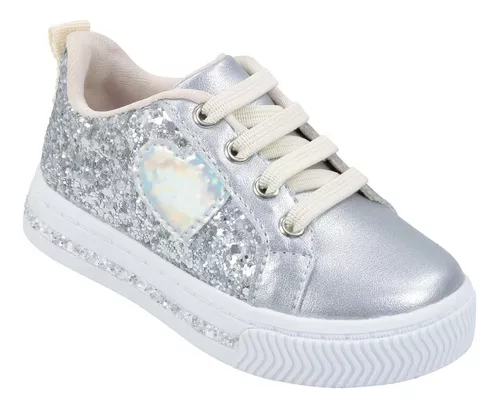 Zapatillas Niñas Glitter Cordon Elastico Premium Pampili