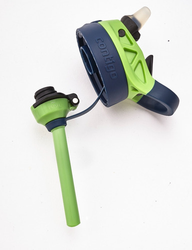 Imagem 4 de 9 de Garrafinha Infantil Com Canudo Contigo ® Kids Verde E Azul
