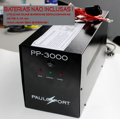 Nobreak Pp 3000be Senoidal Onda Pura 3000va - Paulo Port Preto