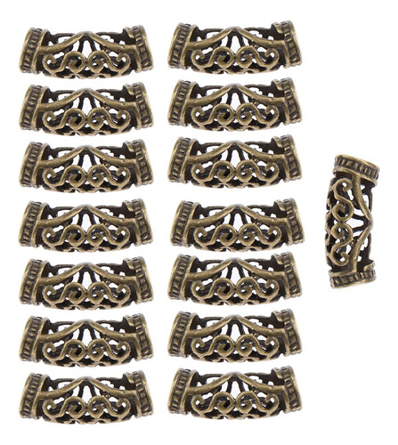 35 Pçs / Lote Dread Lock Beads Anéis De Cabelo Ajustável