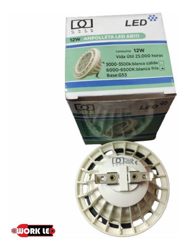 Ampolleta Ar11 12 Watts Led Base G53 Luz Fria 6500k