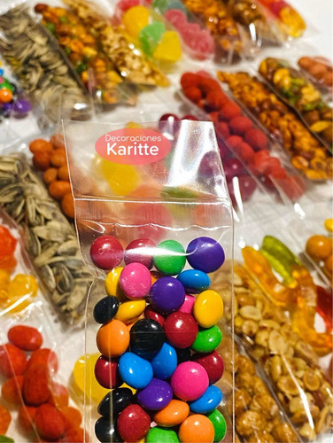 Cacahuate Y Gomita Bolsa De Celofán 100 Pieza Eventos