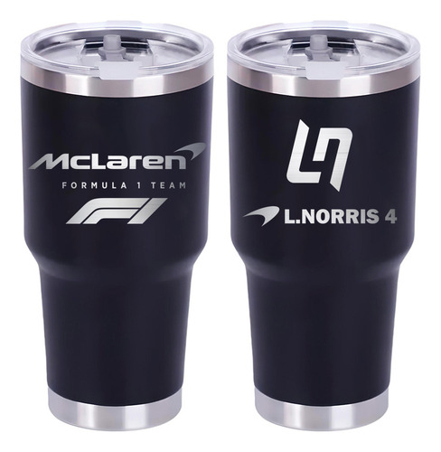 Vaso Termo Mclaren F1 Lando Norris 30oz Grabado En Laser