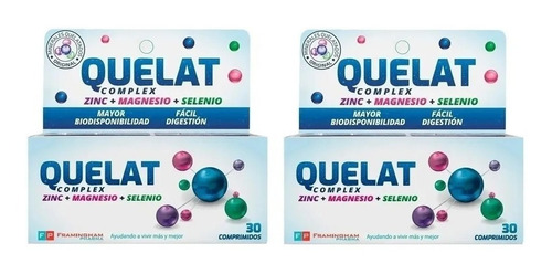 Quelat Complex X 60 Comprimidos Zinc + Magnesio + Selenio