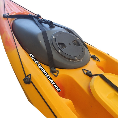 Imagen 6 de 8 de Combo N2 Kayak Kayaxion Dorado Chaleco Asiento Tambuch Pesca