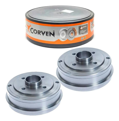 Kit X2 Campana Freno Trasera Corven Logan 181mm 2007 - 2014