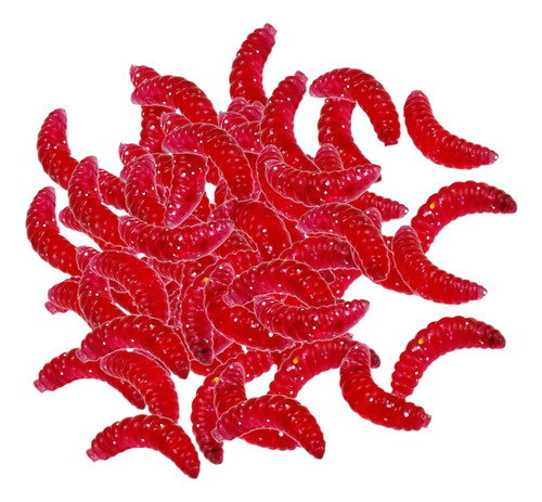 4 X 2-6pack 100 Unids/set Pesca Larva Suave Pan 4 Piezas