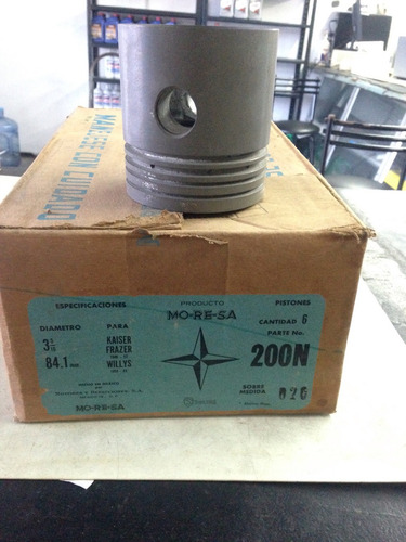 Pistones De Motor Káiser Frazer Willys 6 Cil.020