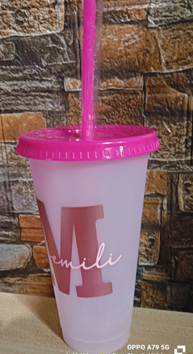 Vasos Con Popote Personalizado