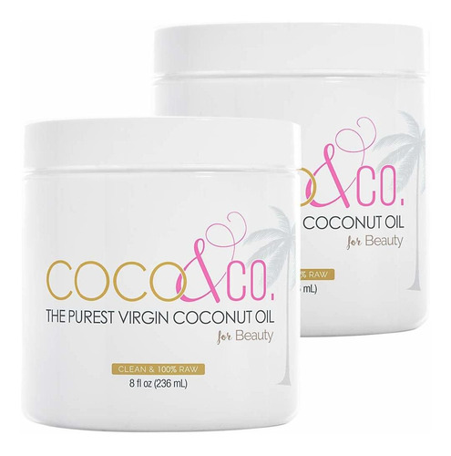 Aceite De Coco Para Cabello Y Piel De Coco Y Co. Grado De Be