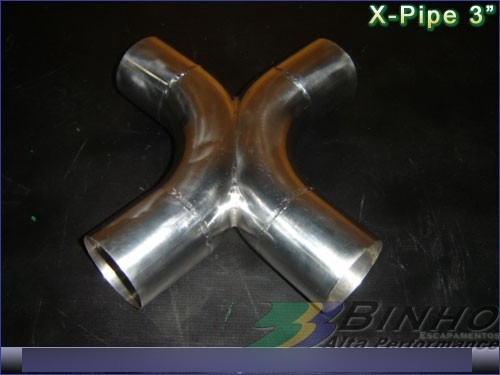 X-pipe 3 Pol. Aço Inox 304