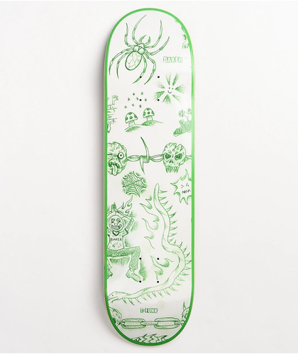 Tabla Skate Baker T-funk Lunacy 8.38 + Lija | Laminates