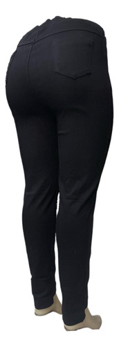 Pantalón Negro Casual Para Mujer Talla Grande