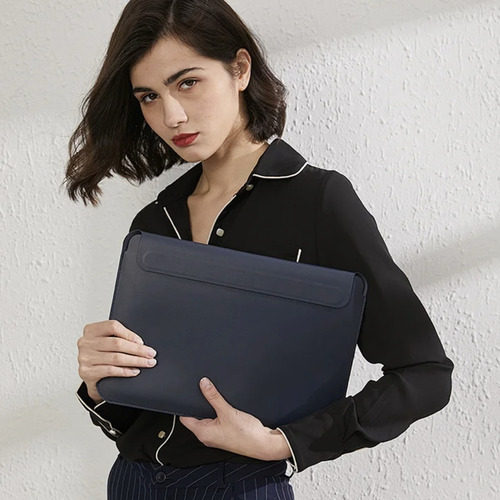 Bolsa Capa Couro Magnética Wiwu Com Suporte P Macbook Air M2