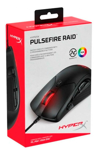 Mouse Gamer Alámbrico Pulsefire Raid Hx-mc005b Hyperx