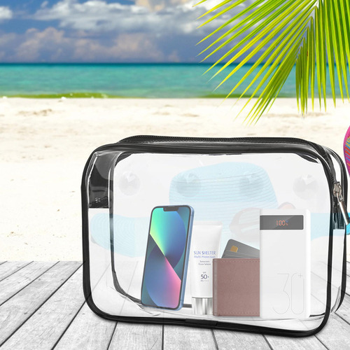 U, Bolsas Maquillaje Transparentes Neceser Con Cremallera Bo