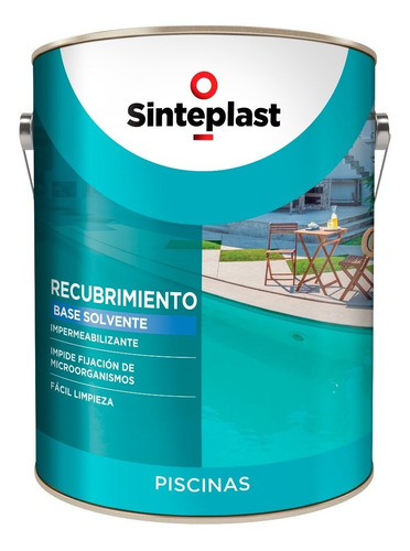 Sinteplast Piscinas Pintura Piletas Base Caucho 4 L Colores