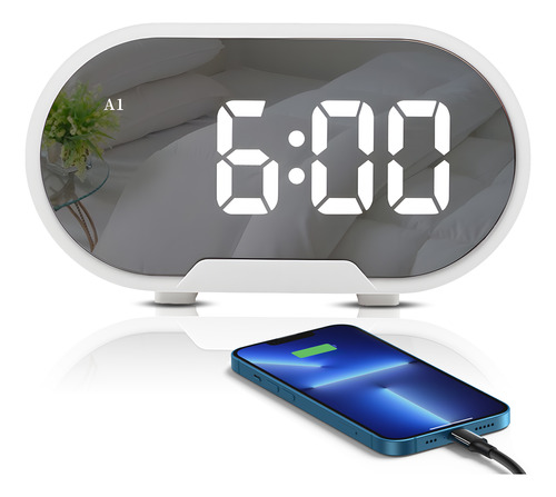 Despertador, Puertos Usb, Despertador, Alarma Fuerte, Modo A