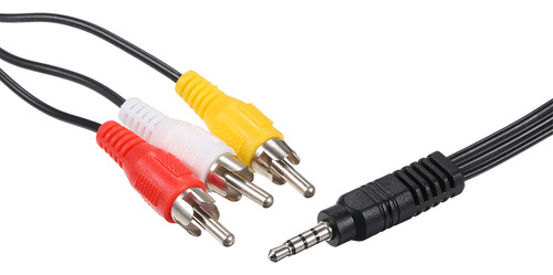 Cable Adaptador Jack A Cable Rca De 3,5 Mm Para Vídeo Av Y A