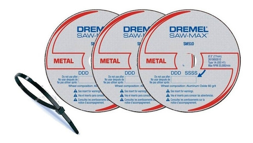 Disco De Corte Para Metal Dremel Saw Max Dsm 510 3u + Regalo