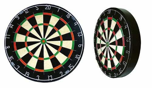 Dardos Tablero 45cm Tiro Blanco Profesional Cerda Kdr8101